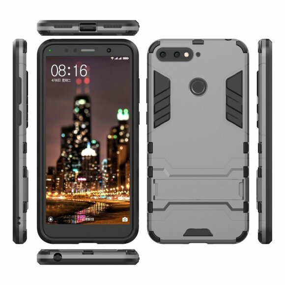 Чехол Duty Armor для Huawei Y6 Prime (2018) / Honor 7A / Honor 7C (AUM-L41) / Honor 7A Pro (AUM-L29) (серый) Чехол Duty Armor для Huawei Y6 Prime (2018) / Honor 7A / Honor 7C (AUM-L41) / Honor 7A Pro (AUM-L29) (серый)