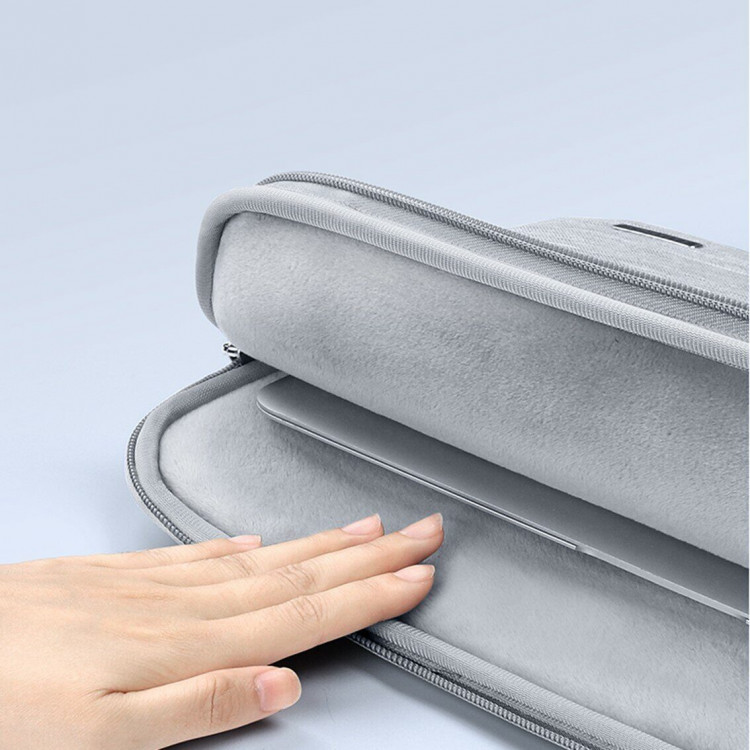 Сумка-чехол TAIKESEN для ноутбука и Macbook 15,6 дюйма (светло-серый)