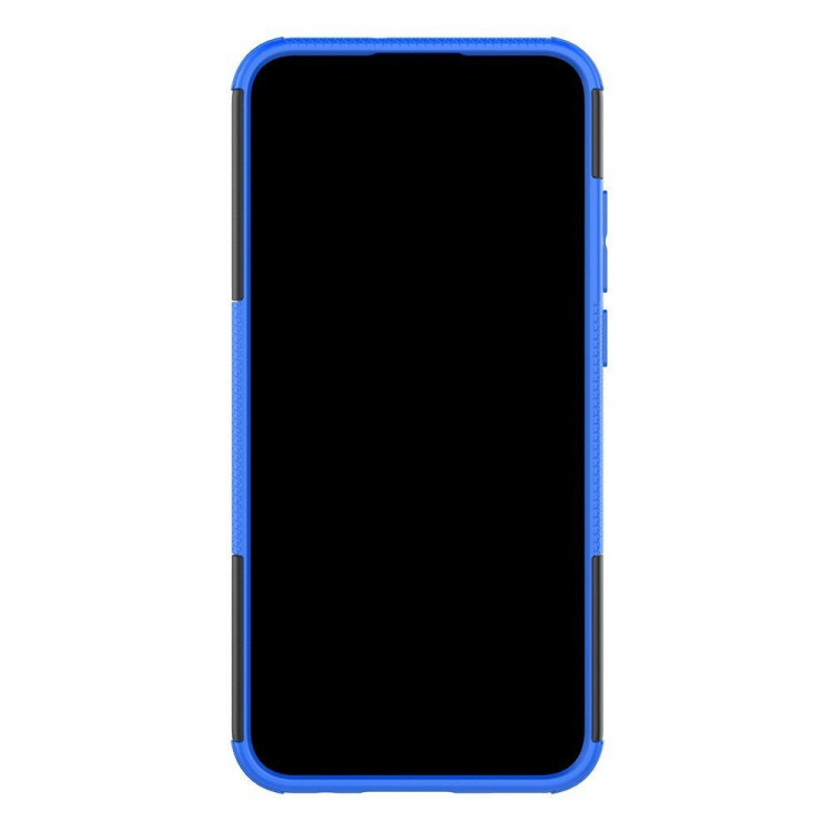 Чехол Hybrid Armor для Huawei P Smart+ (Plus) 2019 / Enjoy 9s / Honor 10i (черный + голубой)
