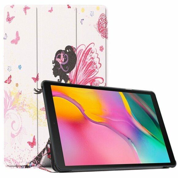 Чехол Smart Case для TCL NxtPaper 10s / TCL TAB 10s 4G 9080G (2021) 10,1 дюйм (Flowered Girl with Wings)