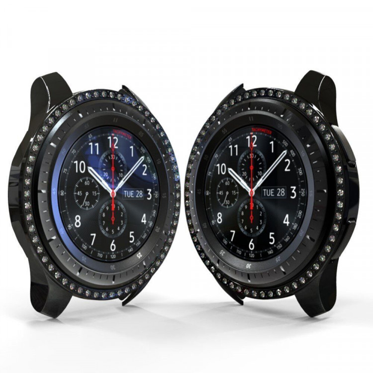 Декоративный бампер для Samsung Galaxy Watch 46мм (черный)