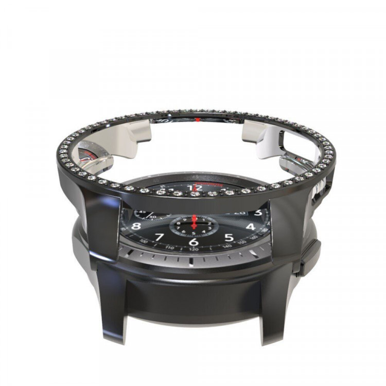 Декоративный бампер для Samsung Galaxy Watch 46мм (черный)