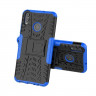 Чехол Hybrid Armor для Huawei Honor 8X (черный + голубой)