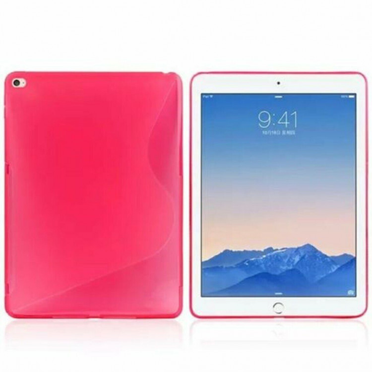 Чехол из мягкого пластика для iPad Air 2 (малиновый)