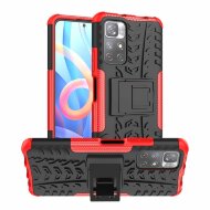 Чехол Hybrid Armor для Xiaomi Poco M4 Pro 5G (черный + красный) Чехол Hybrid Armor для Xiaomi Poco M4 Pro 5G (черный + красный)