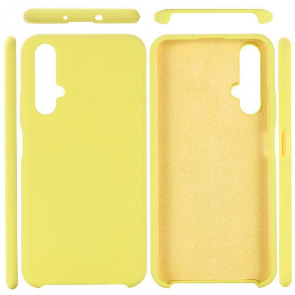 Силиконовый чехол Mobile Shell для Huawei nova 5T / Honor 20 (желтый)