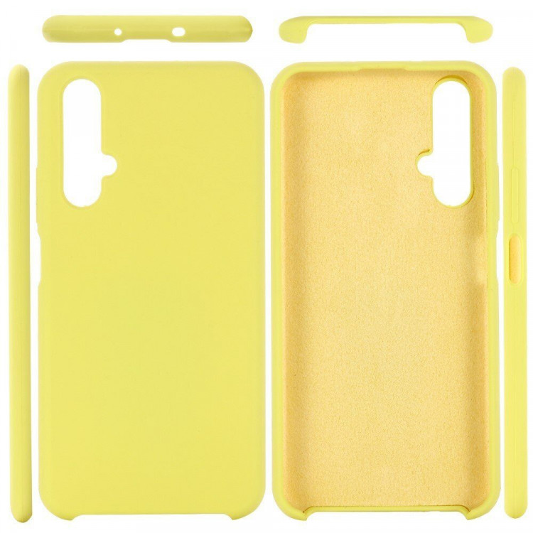 Силиконовый чехол Mobile Shell для Huawei nova 5T / Honor 20 (желтый)