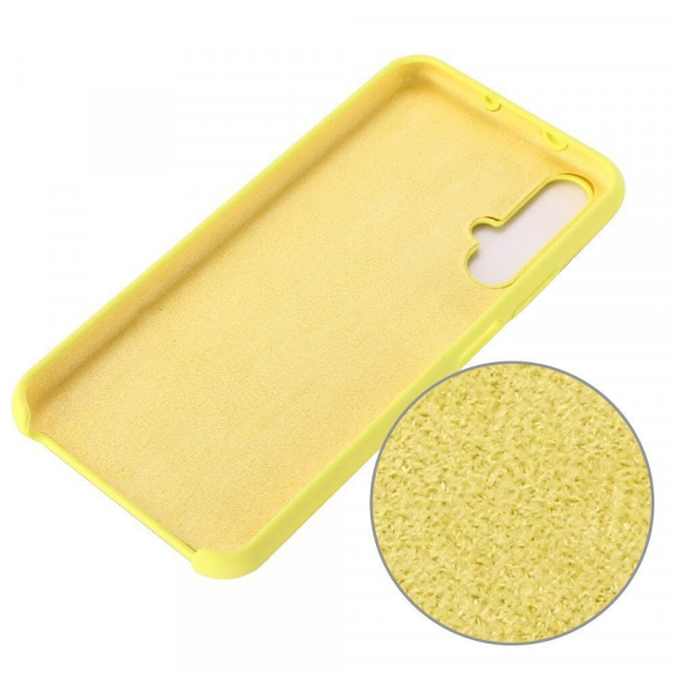 Силиконовый чехол Mobile Shell для Huawei nova 5T / Honor 20 (желтый)