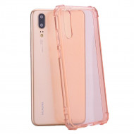 Силиконовый чехол с усиленными бортиками для Huawei P20 (розовый) Силиконовый чехол с усиленными бортиками для Huawei P20 (розовый)