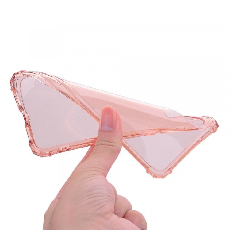 Силиконовый чехол с усиленными бортиками для Huawei P20 (розовый)