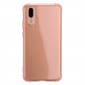 Силиконовый чехол с усиленными бортиками для Huawei P20 (розовый)