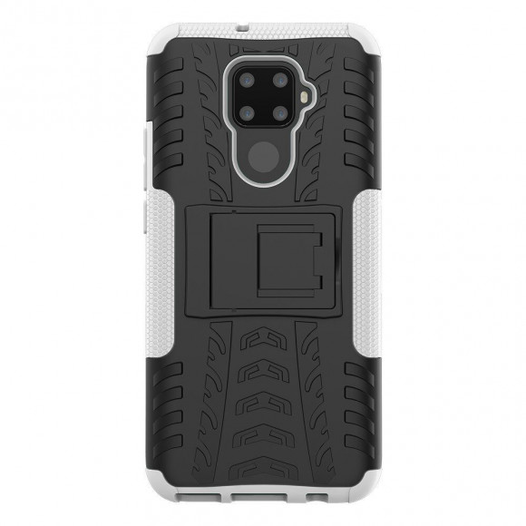 Чехол Hybrid Armor для Huawei Nova 5i Pro / Mate 30 Lite (черный + белый)