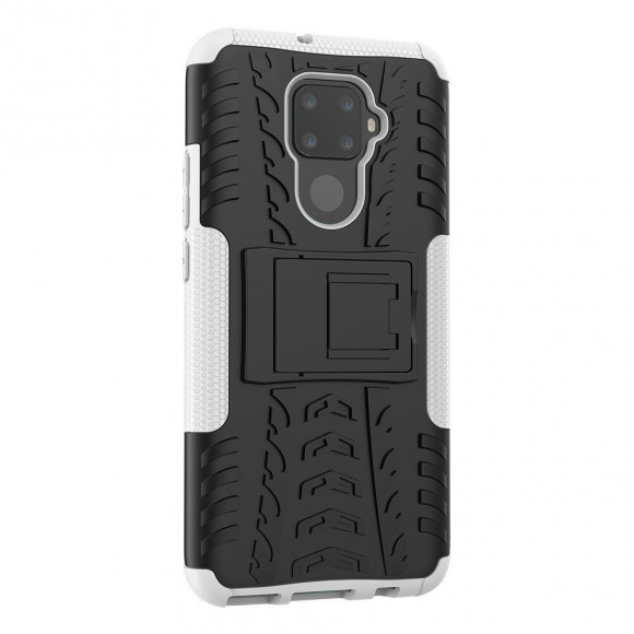 Чехол Hybrid Armor для Huawei Nova 5i Pro / Mate 30 Lite (черный + белый)