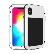 Гибридный чехол LOVE MEI для iPhone XS / X (белый) Гибридный чехол LOVE MEI для iPhone XS / X (белый)