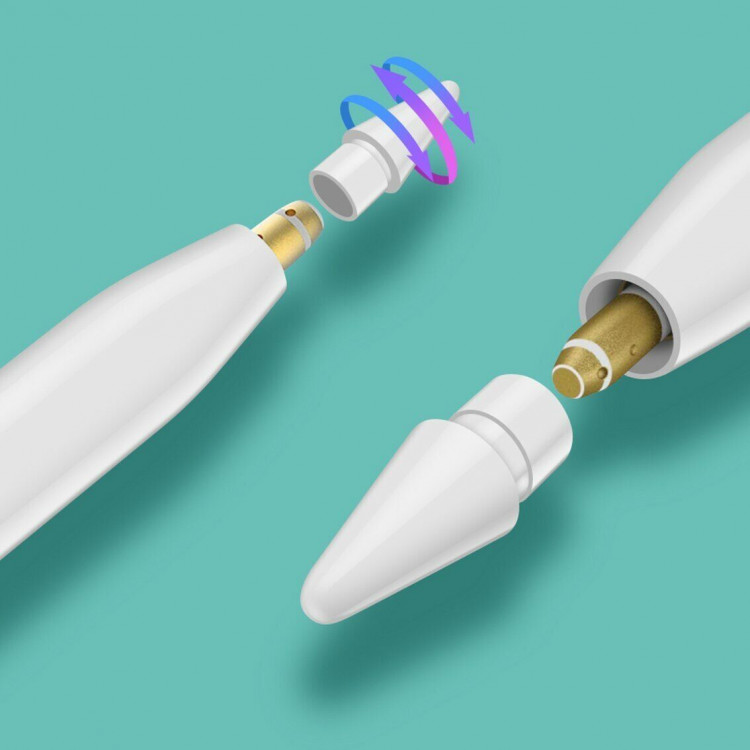 Набор наконечников для Стилуса Apple Pencil 1 и 2 поколения - 4шт.