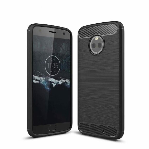 Чехол-накладка Carbon Fibre для Motorola Moto X4 (черный)