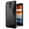 Нескользящий чехол для LG Stylus 3 M400DY (черный)