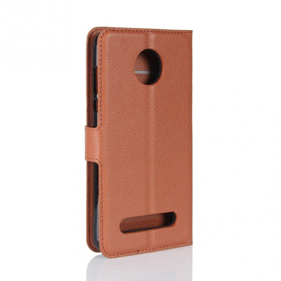 Чехол с визитницей для Motorola Moto Z2 Play (коричневый)