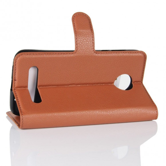 Чехол с визитницей для Motorola Moto Z2 Play (коричневый)