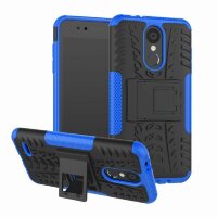 Чехол Hybrid Armor для LG K8 (2018) / K9 (черный + голубой)
