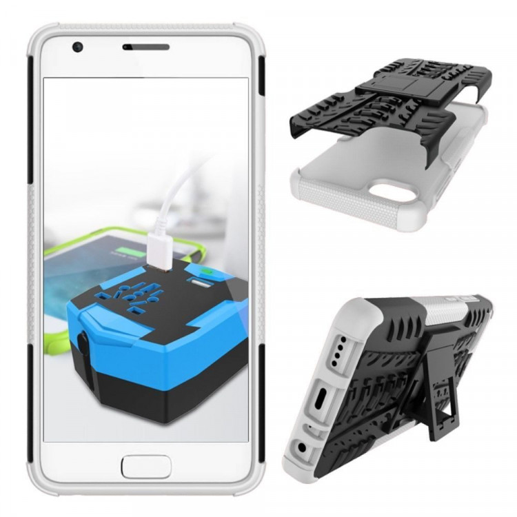 Чехол Hybrid Armor для Lenovo ZUK Z2 (черный + белый)