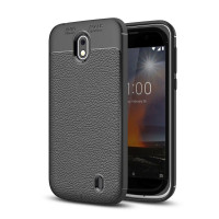 Чехол-накладка Litchi Grain для Nokia 1 (черный)