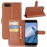 Чехол с визитницей для Asus Zenfone 4 ZE554KL (коричневый)