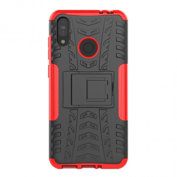 Чехол Hybrid Armor для ASUS Zenfone Max (M2) ZB633KL (черный + красный)