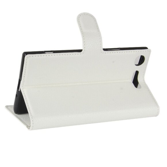 Чехол с визитницей для Sony Xperia XZ1 (белый) Чехол с визитницей для Sony Xperia XZ1 (белый)