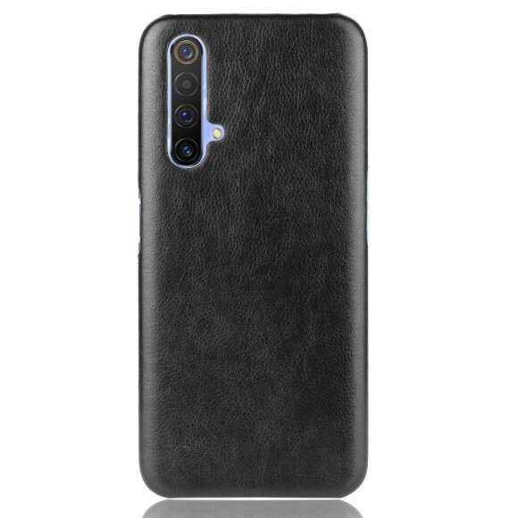 Кожаная накладка-чехол для Realme X3 SuperZoom / Realme X50 5G (черный) Кожаная накладка-чехол для Realme X3 SuperZoom / Realme X50 5G (черный)