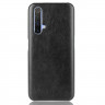 Кожаная накладка-чехол для Realme X3 SuperZoom / Realme X50 5G (черный)