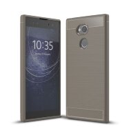 Чехол-накладка Carbon Fibre для Sony Xperia XA2 Ultra (серый) Чехол-накладка Carbon Fibre для Sony Xperia XA2 Ultra (серый)