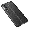 Чехол-накладка Litchi Grain для OnePlus Nord 2 5G (черный)