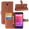 Чехол с визитницей для ZTE Blade A521 (коричневый)