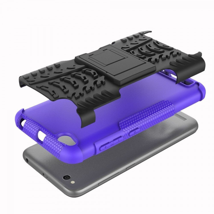 Чехол Hybrid Armor для Xiaomi Redmi 5A (черный + фиолетовый)
