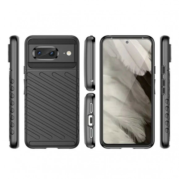 Чехол-накладка Thunder Series для Google Pixel 8 (черный) Чехол-накладка Thunder Series для Google Pixel 8 (черный)