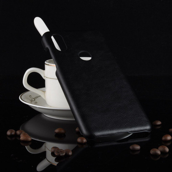 Чехол Litchi Texture для Xiaomi Mi Mix 3 (черный)