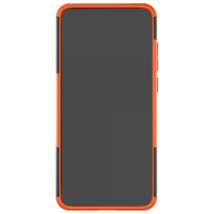 Чехол Hybrid Armor для Xiaomi Redmi Note 8 Pro (черный + оранжевый)