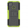 Чехол Hybrid Armor для Xiaomi Redmi 9C (черный + зеленый)