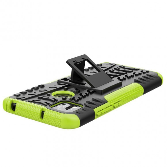 Чехол Hybrid Armor для Xiaomi Redmi 9C (черный + зеленый) Чехол Hybrid Armor для Xiaomi Redmi 9C (черный + зеленый)