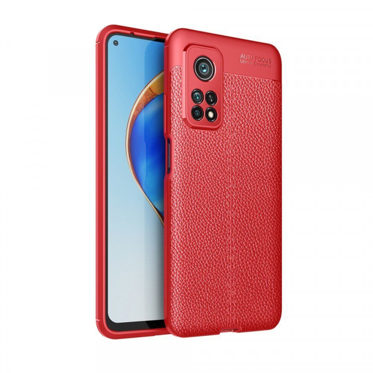 Чехол-накладка Litchi Grain для Xiaomi Mi 10T 5G / Mi 10T Pro 5G / Redmi K30S (красный)