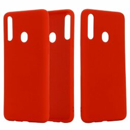 Силиконовый чехол Mobile Shell для Samsung Galaxy A20s (красный)