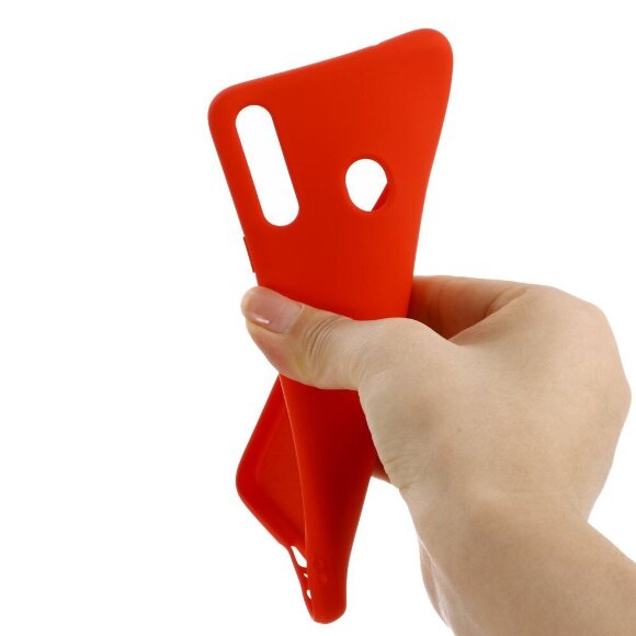 Силиконовый чехол Mobile Shell для Samsung Galaxy A20s (красный)