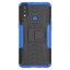 Чехол Hybrid Armor для Samsung Galaxy A10s (черный + голубой)