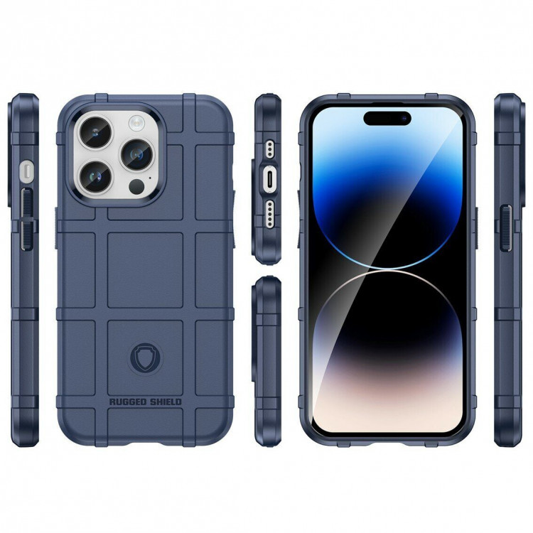 Чехол-накладка Shock-proof для iPhone 15 Pro Max (синий)