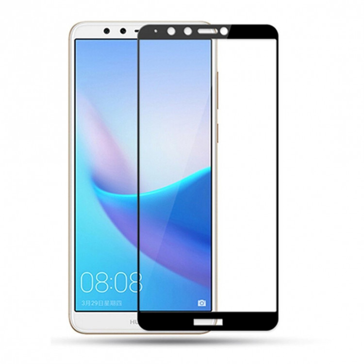 Защитное стекло 3D для Huawei Y9 (2018) / Enjoy 8 Plus (черный)