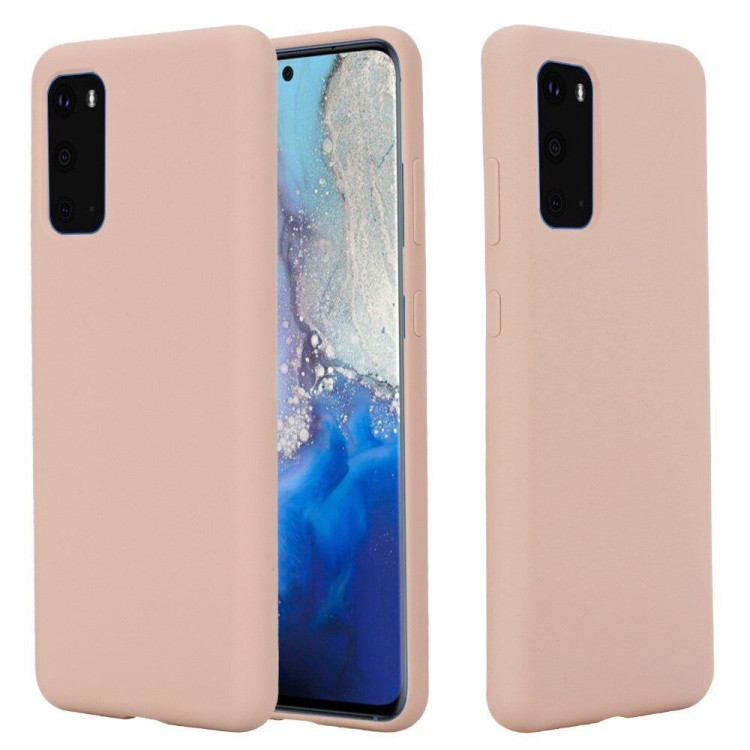 Силиконовый чехол Mobile Shell для Samsung Galaxy S20+ (Plus) (розовый)