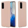 Силиконовый чехол Mobile Shell для Samsung Galaxy S20+ (Plus) (розовый)