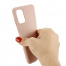 Силиконовый чехол Mobile Shell для Samsung Galaxy S20+ (Plus) (розовый)