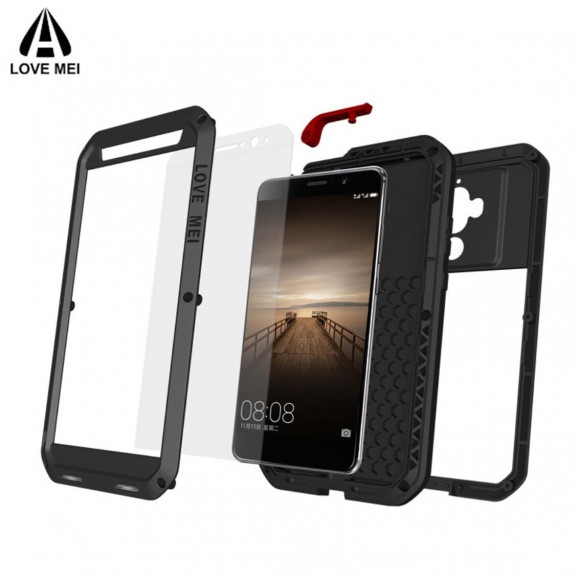 Гибридный чехол LOVE MEI для Huawei Mate 9 (черный)